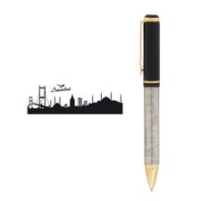 Promosyon AK-661-T Kabartma Figürlü Metal Tükenmez Kalem İstanbul, Renk: İstanbul 