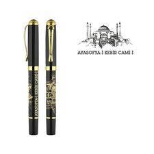 Promosyon AK-685-R Kabartma Figürlü Metal Roller Kalem Ayasofya, Renk: Ayasofya 