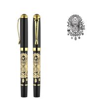 Promosyon AK-685-R Kabartma Figürlü Metal Roller Kalem Tuğra, Renk: Tuğra 