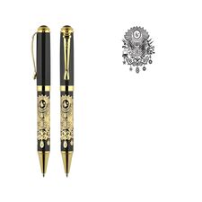 Promosyon AK-685-T Kabartma Figürlü Metal Tükenmez Kalem Tuğra, Renk: Tuğra 