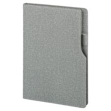 Promosyon AK-2320 15 x 21 Termo Deri Defter (Ivory Kağıt) Gri, Renk: Gri 
