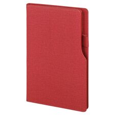 Promosyon AK-2320 15 x 21 Termo Deri Defter (Ivory Kağıt) Kırmızı, Renk: Kırmızı 