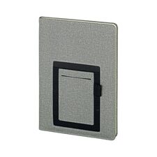Promosyon AK-2421-HOLMEN 15 x 21 Termo Deri Defter (Holmen Kitap Kağıdı) Gri, Renk: Gri 