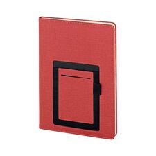 Promosyon AK-2421-HOLMEN 15 x 21 Termo Deri Defter (Holmen Kitap Kağıdı) Kırmızı, Renk: Kırmızı 