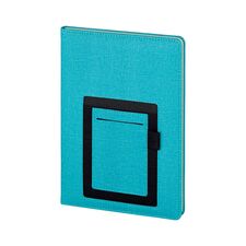 Promosyon AK-2421-HOLMEN 15 x 21 Termo Deri Defter (Holmen Kitap Kağıdı) Turkuaz, Renk: Turkuaz 