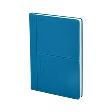 Promosyon AK-2422 15 x 21 Termo Deri Defter Mavi, Renk: Mavi 
