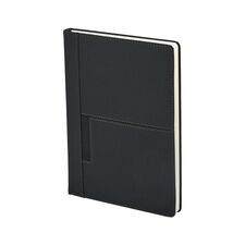 Promosyon AK-2422 15 x 21 Termo Deri Defter Siyah, Renk: Siyah 