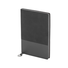 Promosyon AK-2423 15 x 21 Yumuşak Kapaklı Termo Deri Defter Gri, Renk: Gri 