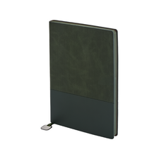Promosyon AK-2423 15 x 21 Yumuşak Kapaklı Termo Deri Defter Yeşil, Renk: Yeşil 