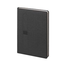 Promosyon AK-2425 15 x 21 Termo Deri Defter Siyah-Füme, Renk: Siyah-Füme 