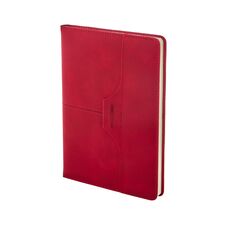 Promosyon AK-2430 15 x 21 Termo Deri Defter Kırmızı, Renk: Kırmızı 