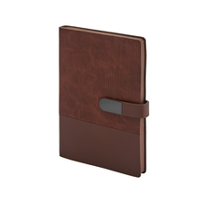 Promosyon AK-2443 15 x 21 Yumuşak Kapaklı Termo Deri Defter Taba, Renk: Taba 