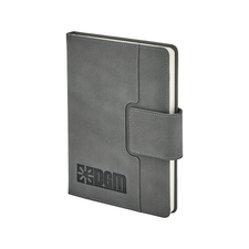 Promosyon AK-2447 15 x 21 Termo Deri Defter Gri, Renk: Gri 