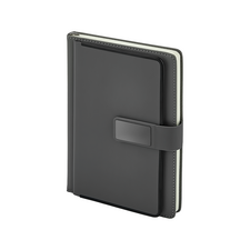 Promosyon AK-2452 15 x 21 Termo Deri Defter Gri, Renk: Gri 