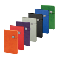 Promosyon AK-2660 15 x 21 Termo Deri Defter Mavi, Renk: Mavi 