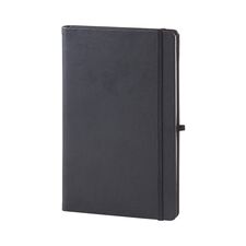 Promosyon AK-917 13 x 21 Termo Deri Defter (Ivory Kağıt) Siyah, Renk: Siyah 