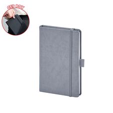 Promosyon AK-923-914 9 x 14 Termo Deri Defter Gri, Renk: Gri 