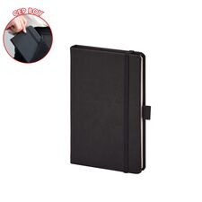 Promosyon AK-923-914 9 x 14 Termo Deri Defter Siyah, Renk: Siyah 