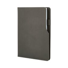 Promosyon AK-941-HOLMEN 15 x 21 Termo Deri Defter (Holmen Kitap Kağıdı) Gri-Mat, Renk: Gri-Mat 