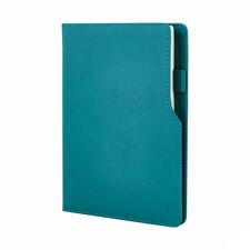 Promosyon AK-941-HOLMEN 15 x 21 Termo Deri Defter (Holmen Kitap Kağıdı) Turkuaz, Renk: Turkuaz 
