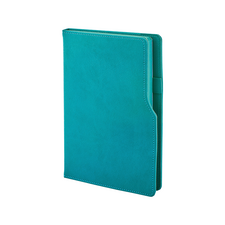 Promosyon AK-941-IVORY 15 x 21 Termo Deri Defter (Ivory Kağıt) Turkuaz, Renk: Turkuaz 