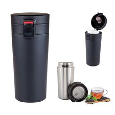 Promosyon AK-5303 Çelik Termos / 350 ml Siyah, Renk: Siyah 