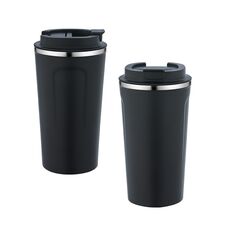 Promosyon AK-5334 Çelik Termos / 450 ml Siyah, Renk: Siyah 