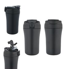 Promosyon AK-5335 Çelik Termos / 400 ml Siyah, Renk: Siyah 