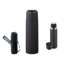 Promosyon AK-5500 Çelik Termos / 500 ml Siyah, Renk: Siyah 