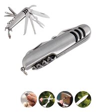 Promosyon AK-3008-11 11 Fonksiyonlu Çakı Krom, Renk: Krom 