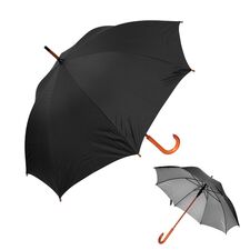 Promosyon AK-5101 8 Telli Baston Şemsiye Siyah, Renk: Siyah 