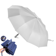 Promosyon AK-5102 12 Telli Şemsiye Beyaz, Renk: Beyaz 