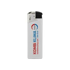 Promosyon AK-TK21R Clipper Brio Fit Elektronic Siboplu Çakmak Beyaz, Renk: Beyaz 