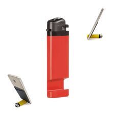 Promosyon AK-PHL-365 Telefon Standlı Taşlı Sibopsuz Çakmak Kırmızı, Renk: Kırmızı 