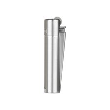 Promosyon AK-MT-101 Clipper Metal Siboplu Çakmak Saten-Silver 
