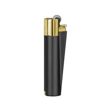 Promosyon AK-MT-134 Clipper Metal Siboplu Çakmak Siyah-Gold 