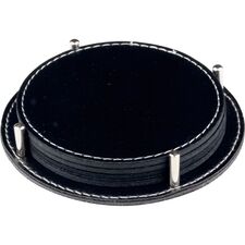 Promosyon ET-D-3825 Deri Bardak Altlığı Siyah 11 x 11 cm, Renk: Siyah, Ölçü: 11 x 11 cm 