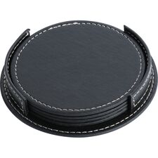 Promosyon ET-D-3820 Deri Bardak Altlığı Siyah 11 x 11 cm, Renk: Siyah, Ölçü: 11 x 11 cm 