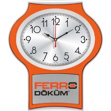 Promosyon ET-V30-520-T Plastik Duvar Saati 29 x 33 cm 