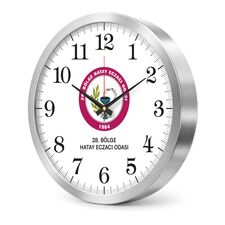 Promosyon ET-V30-985-B Alüminyum Duvar Saati Ø 25 cm 