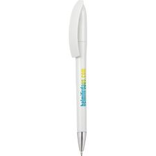 Promosyon ET-0544-120 Plastik Tükenmez Kalem Beyaz, Renk: Beyaz 