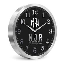 Promosyon ET-V30-985-GV Alüminyum Duvar Saati Ø 25 cm 
