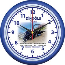 Promosyon ET-V30-510-L Plastik Duvar Saati Ø 28 cm 
