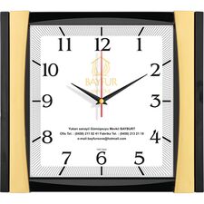 Promosyon ET-V30-515-S Plastik Duvar Saati 32,5 x 36,5 cm 