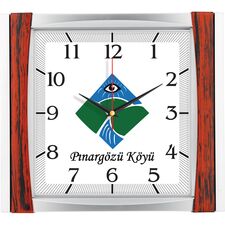 Promosyon ET-V30-515-AH Plastik Duvar Saati 32,5 x 36,5 cm 
