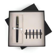 Promosyon YN-4027 Eskipazar Siyah Dolma Kalem Seti 