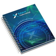 Promosyon YN-3090 Tandoğan Kuşe Mukavva Sıvama Spiralli Defter 17x24 cm 
