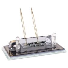 Promosyon YN-4886 Lalegül Kristal Masa İsimlik 