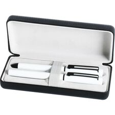 Promosyon ET-0505-75 Roller Ve Tükenmez Kalem Beyaz, Renk: Beyaz 