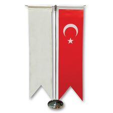Promosyon IL-91030 Kırlangıç İkili Masa Bayrağı Gümüş 